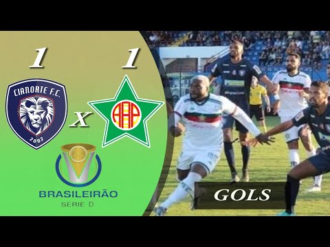 CIANORTE 1X1 PORTUGUESA - 1 FASE - 8ª RODADA - BRASILEIRO SÉRIE D 2022