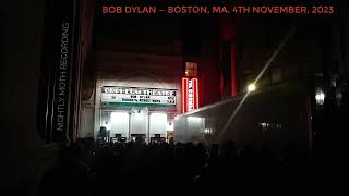 Bob Dylan ~ My Own Version of You. Boston, MA. 4th November, 2023. Stereo recording