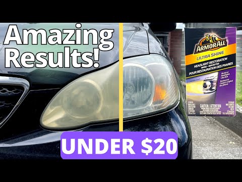 How To Restore Headlights with 2 Easy Steps - Armor All Headlight Restoration Kit Review
