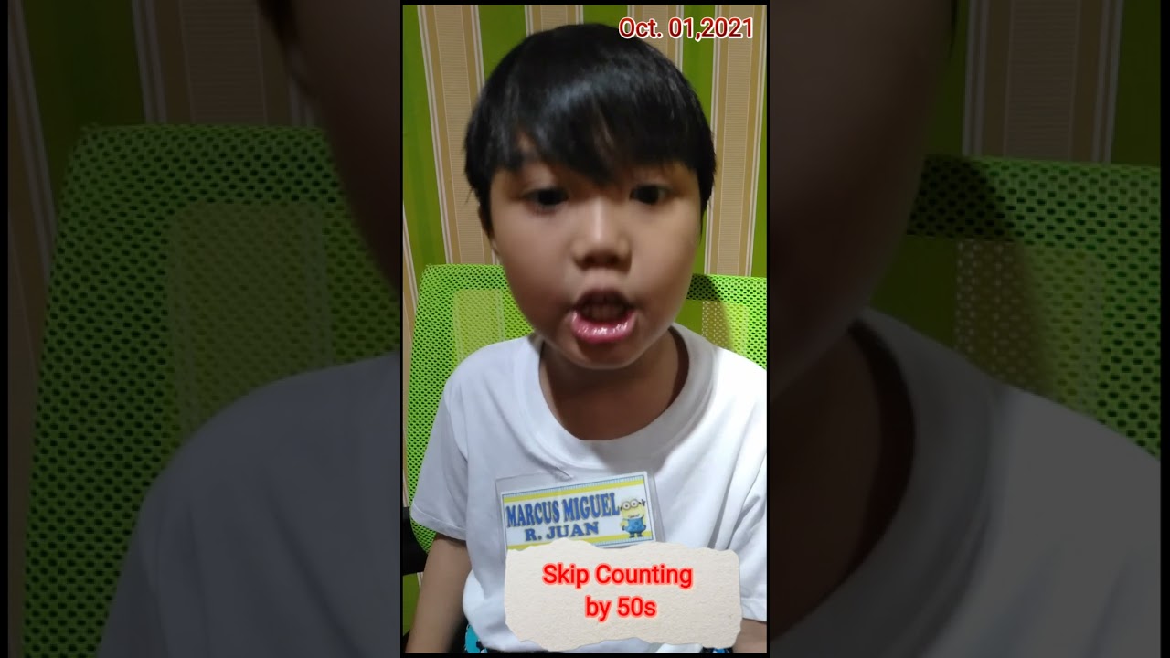 Skip counting by 50s