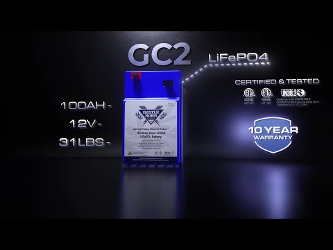 The Battle Born Batteries 100Ah 12V GC2 LiFePO4 Deep Cycle Battery