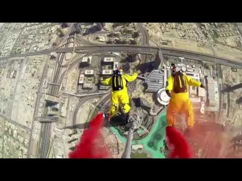 Burj Khalifa Pinnacle BASE Jump - 4K