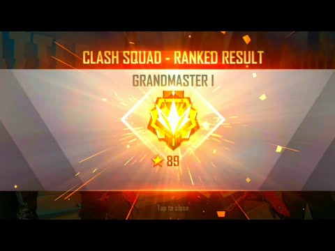 Cs rank Season 12 grandmaster  90star done😍 free fire gameplay #22
