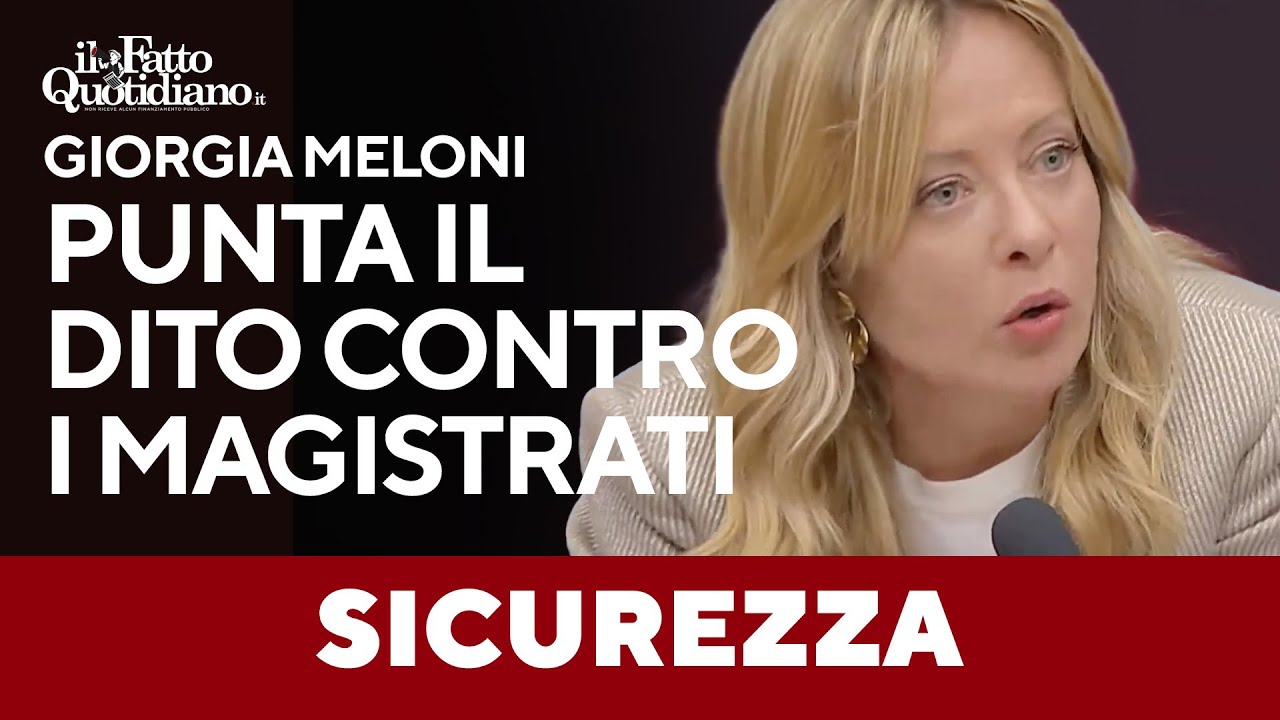 Sicurezza, Meloni: "I giudici non rendano vano il lavoro delle forze dell'ordine"