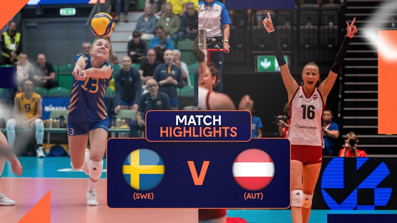 Highlights | Sweden vs. Austria | CEV Volleyball European League 2026 | Women