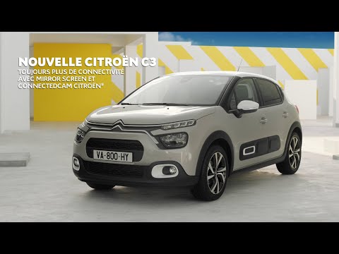 Nouvelle Citroën C3 : connectivité avec Mirror Screen et ConnectedCAM Citroën