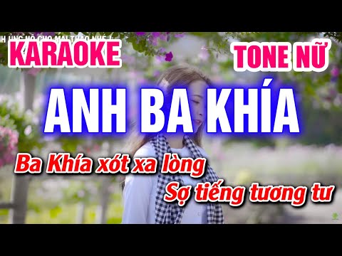 Karaoke Anh Ba Khía Tone Nữ Nhạc Sống (Cha Cha Cha) | Mai Thảo Organ