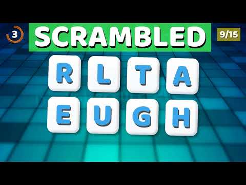 Scrambled Word Games Vol. 4 - Guess The Word Game - Trivia - 15 Words