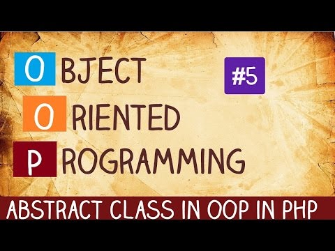 abstract class in oop in php