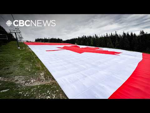 Grouse Mountain unveils largest Canadian flag ever made
