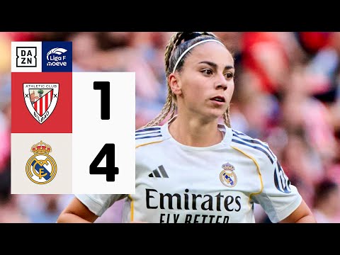 Athletic Club vs Real Madrid CF (1-4) | Resumen y goles | Highlights Liga F