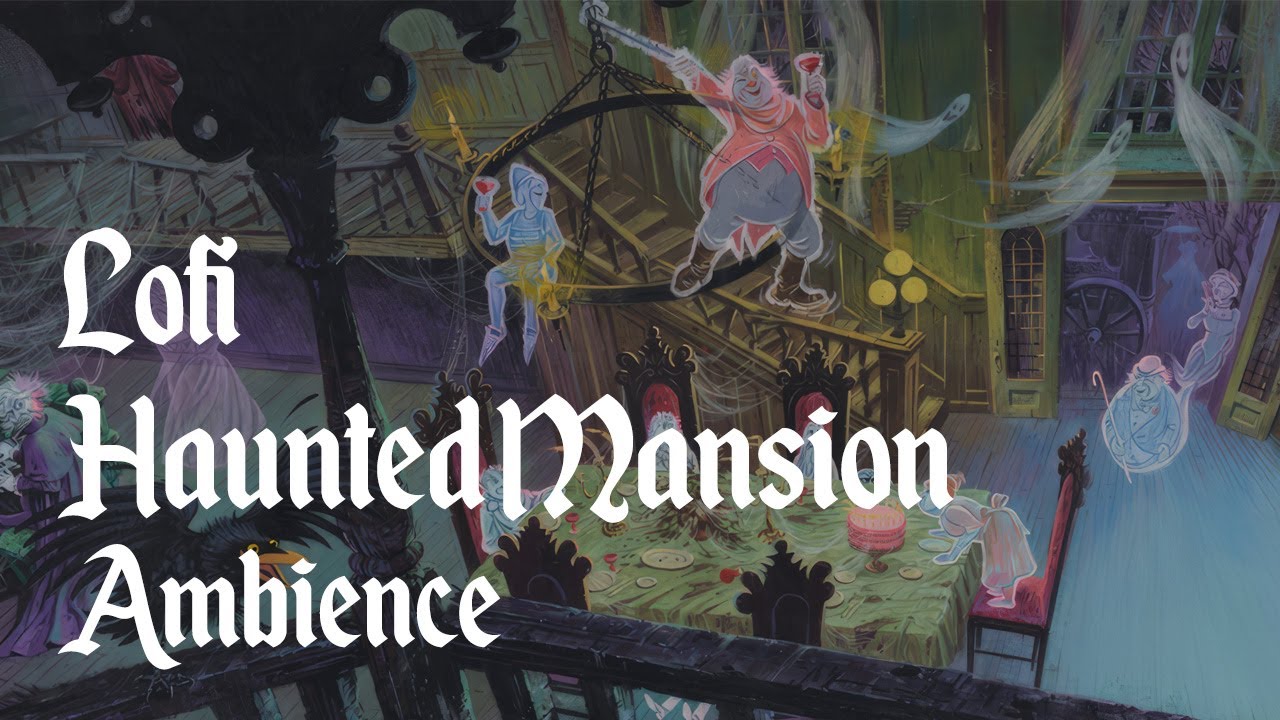 Haunted Mansion Ambience - Disney Study or Chill Music for Halloween Vibes