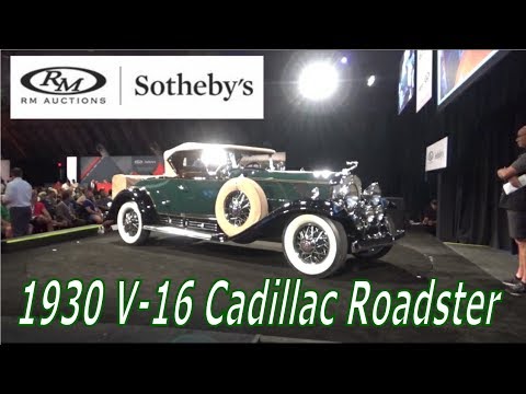 1930 Cadillac V-16 Roadster sells at RM Sotheby's Auction Mustang Connection