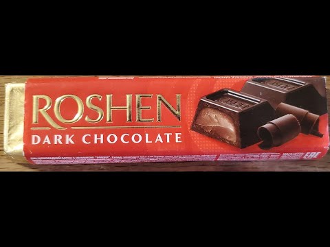 Roshen Dark Chocolate with Filling Review