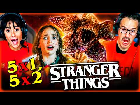 STRANGER THINGS Season 5 Episode 1 & 2 TARA & ANDREW'S REACTION!! Vecna | Millie Bobby Brown
