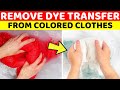 How To Remove Dye Transfer Stains From Colored White Clothes With Home Remedies