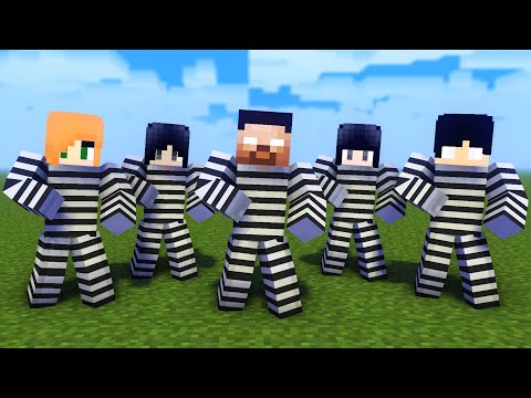 MONSTER SCHOOL : PRISON HEROBRINE FAMILY DANCE JOANA MEME - MINECRAFT ANIMATION
