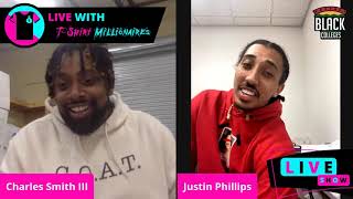 Convo with a Multi-Million Dollar T-Shirt Brand Owner - Justin of www.supportblackcolleges.org.