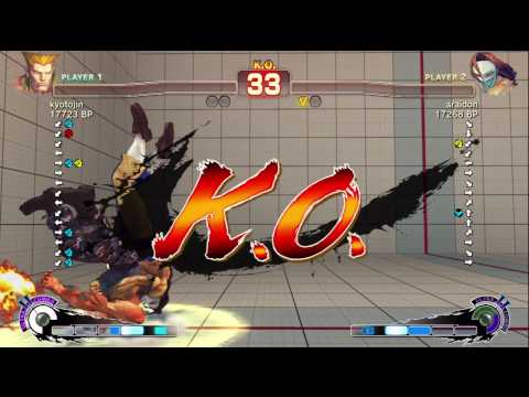 Cat-K / Arai [Vega] vs kyotojin [Guile] SSF4 Japanese Online Ranked Matches - TRUE-HD