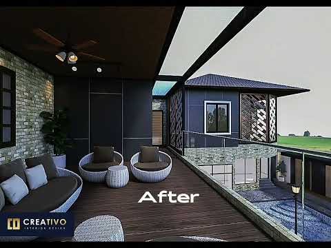 Bungalow Facade Before and After 3D | 雪隆洋房外观泳池改造