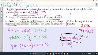 Solutions to Unit 7 Progress Checks A&B FRQs plus extra