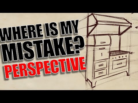 How to Draw a Stove in Perspective | Grid + Gesture Practice