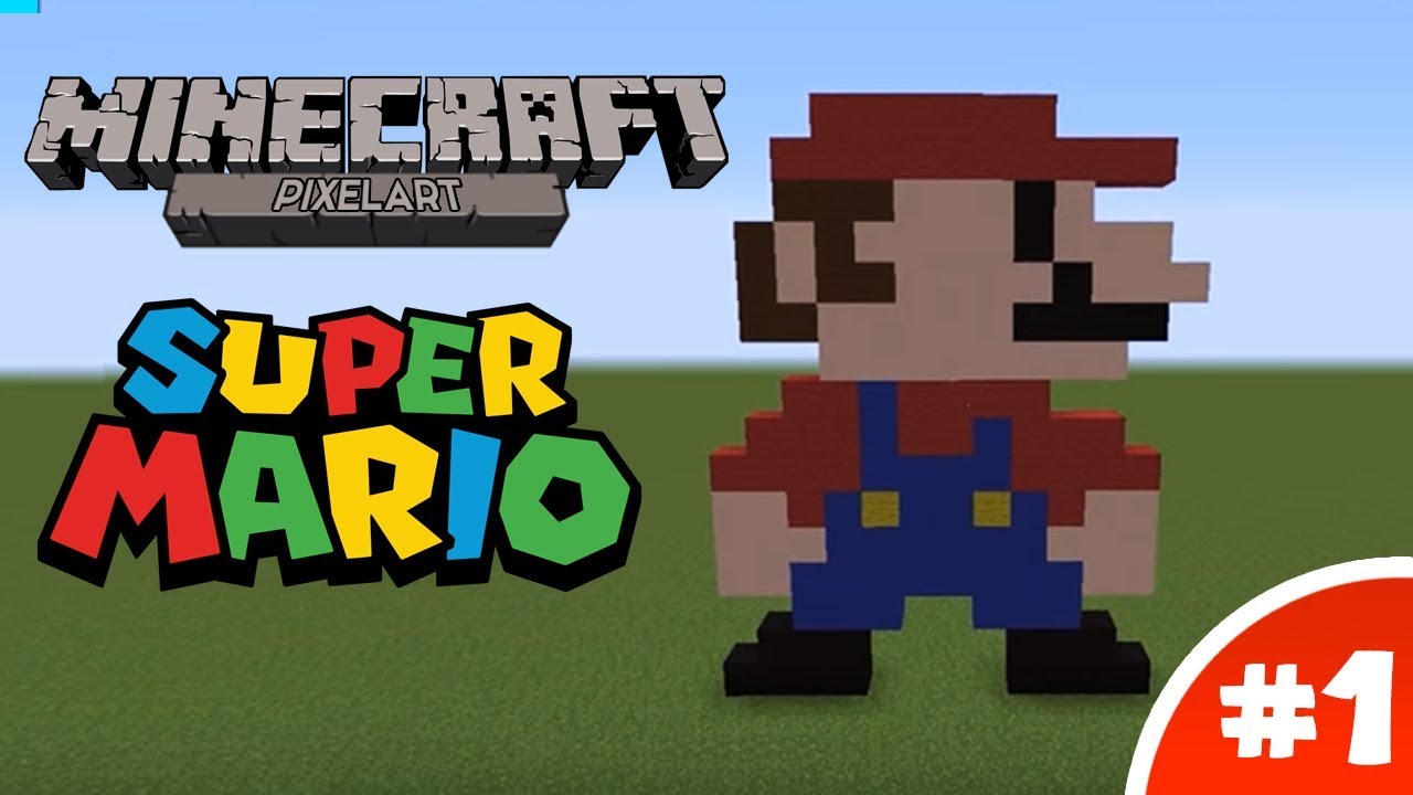 Minecraft Pixel Art Tutorial: 8-Bit Mario