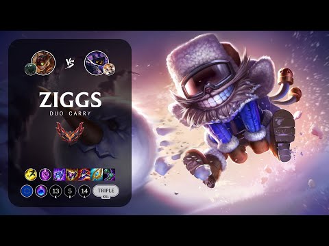 Ziggs Carry vs Veigar - EUW Grandmaster Patch 13.1