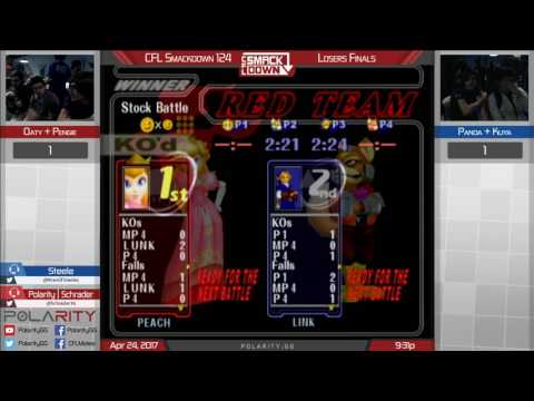 CFL Smackdown 124 Melee - Oaty + Pengie vs Panda + Kuya - Doubles Losers Finals