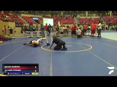120-130 Lbs Round 3 - Aaliah Guebara, KS Vs Victoria Powers, NE Bf10