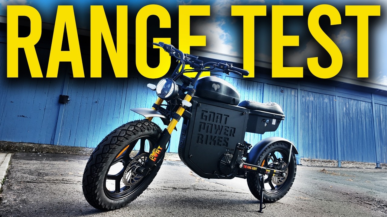 ⚡65mph, 10kW, 60Ah🔋King Goat V3 Range Test🐐
