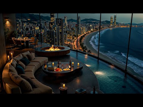 Luxury Apartment in Benidorm, Spain 🌃 Elegant Jazz Saxophone Music for Deep Relaxation, Calm & Sleep