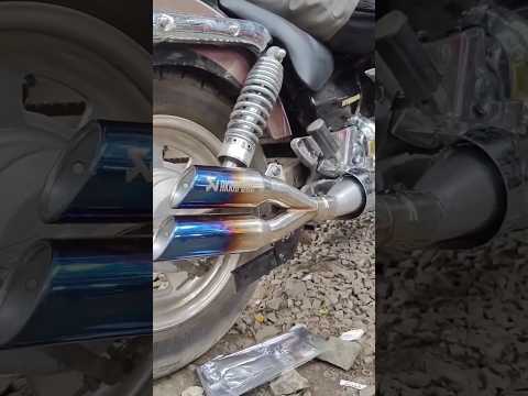 Akrapovic double barrel exhaust#exhausts #viralreels #tranding #modification #ninja #ninjabike #feed