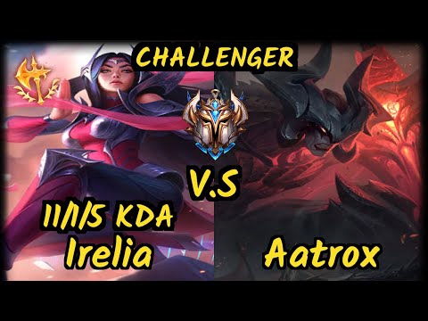 SKT T1 Faker (IRELIA) vs AATROX - 11/1/5 KDA MID CHALLENGER GAMEPLAY - KR