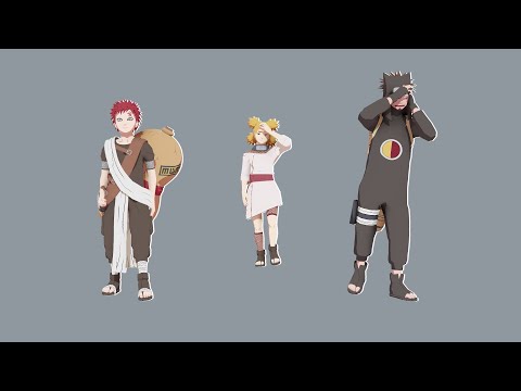 【Naruto MMD/60FPS】Young - Gaara*Temari*Kankuro【Motion DL Link】