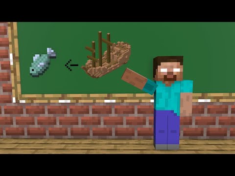 Monster School : Fishing Boat - Funny Minecraft Animation