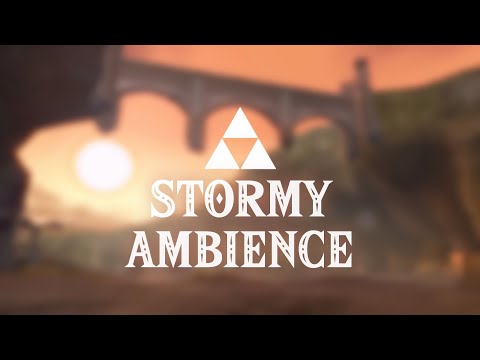Lake Hylia | Twilight Princess | Stormy Ambience [10 Hours]