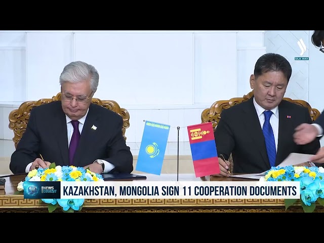 Kazakistan ve Moğolistan 11 işbirliği belgesi imzaladı