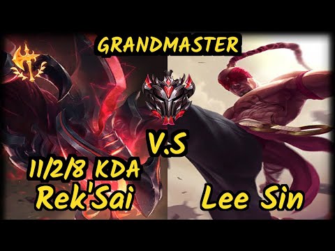 HL Cariok (REK'SAI) vs LEE SIN - 11/2/8 KDA JUNGLE GAMEPLAY - BR Ranked GRANDMASTER
