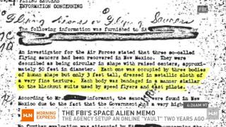 UFO memo most popular in FBI's 'vault'