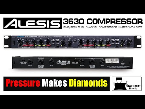 Alesis 3630 Dual-Channel Compressor / Limiter with Gate 1990s - Black image 9