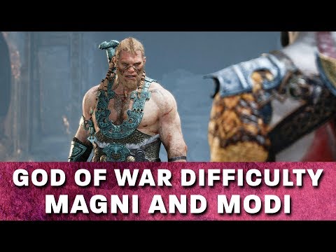 Give Me God of War Hardest Difficulty Boss Fight - Magni & Modi