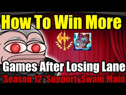 How To Comeback From Losing Bot Lane Hard! League of Legends Swain Season 12 Laning Guide.