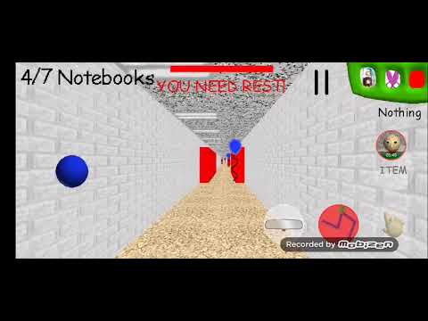 Playing Baldi Basics 1 year Birthday Bash