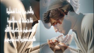 صورة تدبر"وَالَّذِينَ إِذَا فَعَلُوا فَاحِشَةً أَوْ ظَلَمُوا أنفسهمْ ذكروا اللَّهَ فاستغفروا لذنوبهم