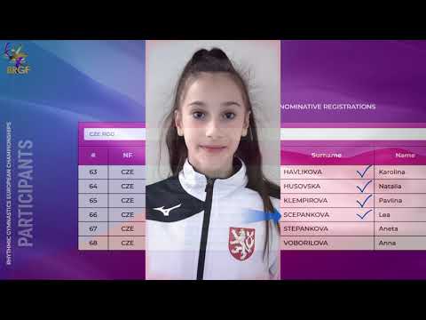 Czech Republic Junior Group Rhythmic Gymnastics national team CZE   EURO RG Varna 2021