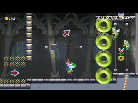 ヨッシーと一緒2 along with Yoshi 2 by ねこ ~ World Record! - Super Mario Maker - No Commentary 1bp