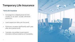 Life/Annuity/LTC Insurance Overview