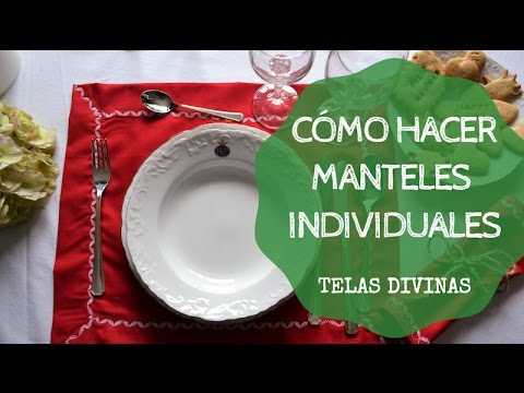 Cómo hacer manteles individuales