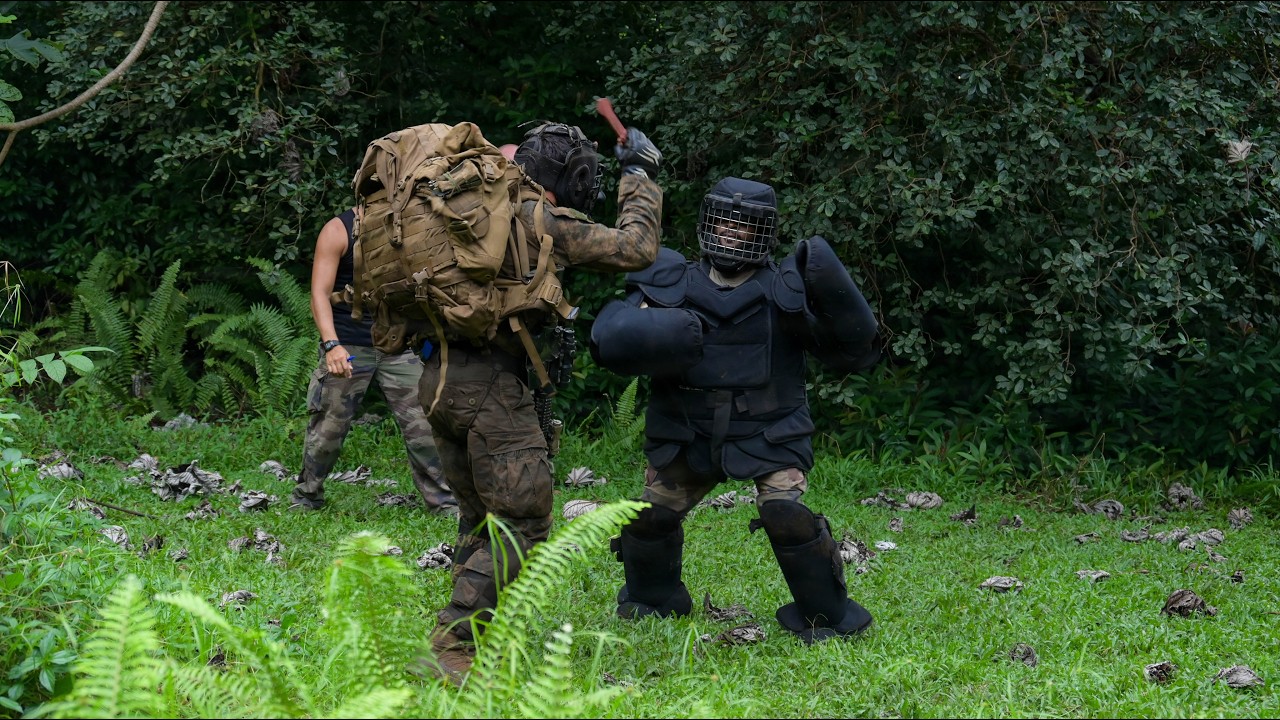 US Marines and French Military Learn Jungle Martial Arts in French Polynesia